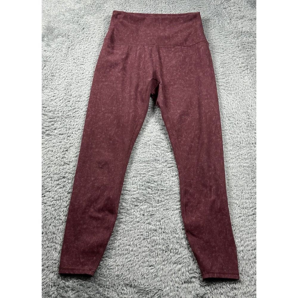 Gaiam leggings capri Womens Small Red wine